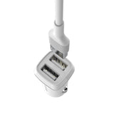 Borofone - Autoladegerät 2x USB Lightning Kabel in Packung, weiß – Produktabbildung 3