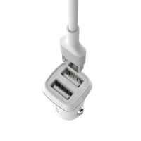 Borofone - Autoladegerät 2x USB Lightning Kabel in Packung, weiß – Produktabbildung 3