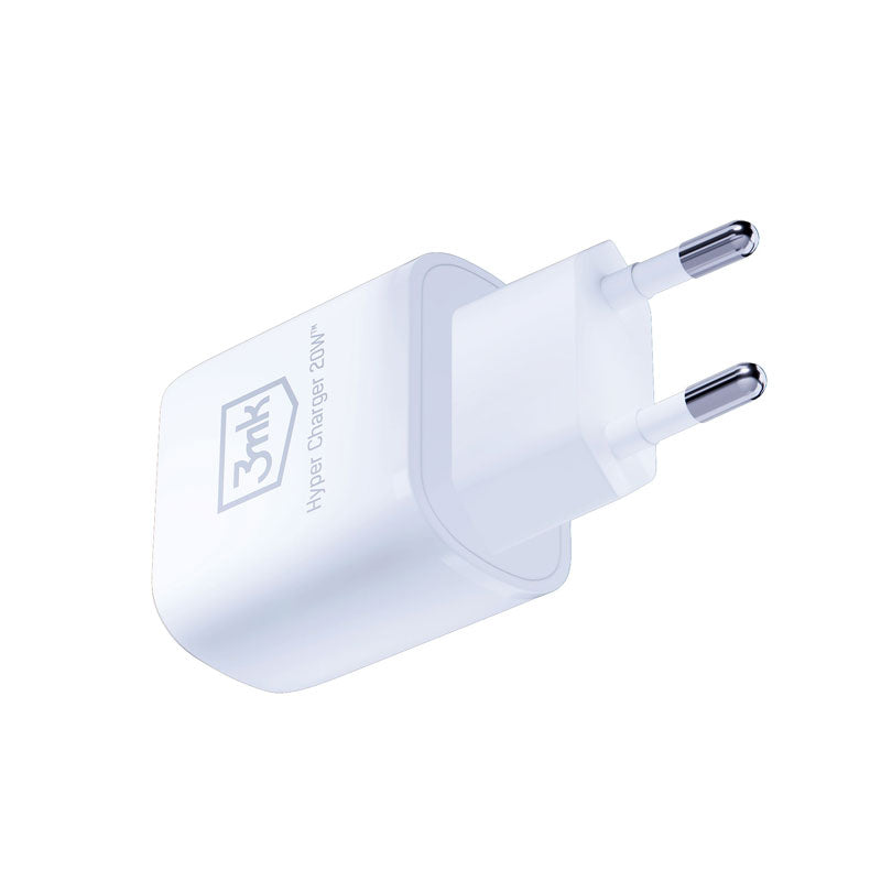 3mk Hyper Charger - USB-A QC 3.0 + USB-C PD 20W Netzladegerät (weiß) – Produktabbildung 2