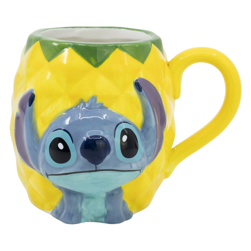 Disney Stitch - 3D Keramikbecher in Geschenkbox aus der Kollektion Ananas 325 ml