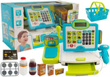 LEAN Toys Kinderkasse Blau mit Korb
