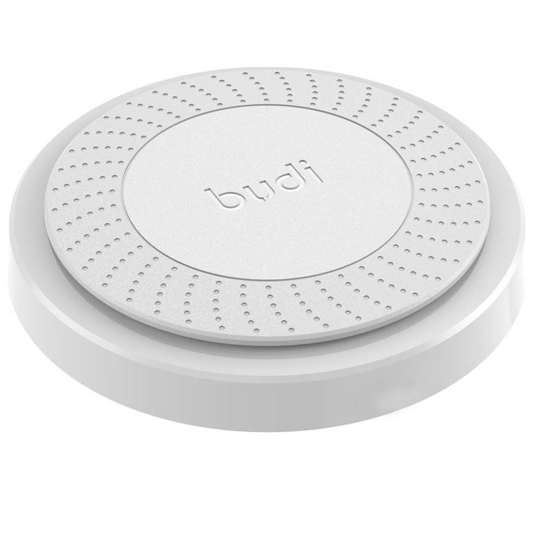 Budi - Kabelloses Ladegerät Qi 10W + vestavěný Kabel (weiß)