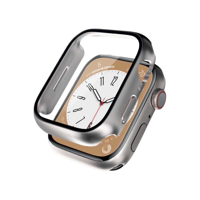 Crong Hybrid Watch Case - Hülle se sklem für Apple Watch 41mm (Starlight)