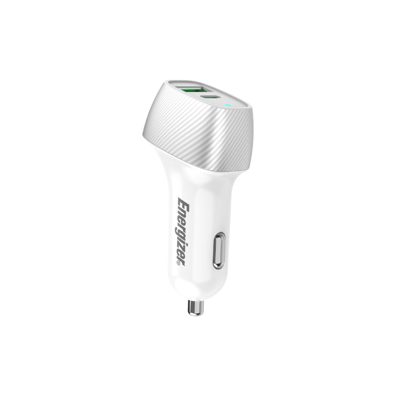 Energizer Ultimate - USB-C a USB-A 38W PD + Autoladegerät QC3.0 (weiß / silber)