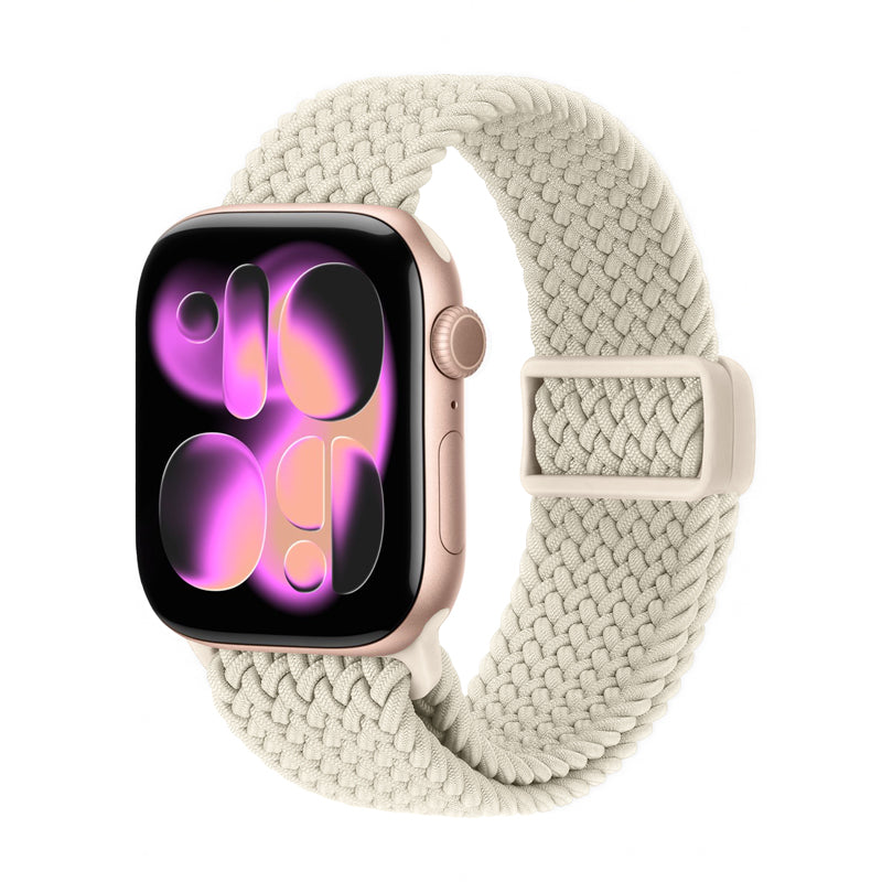 Crong Wave Band - gestrickt Armband für Apple Watch 38/40/41/42 mm (beige)