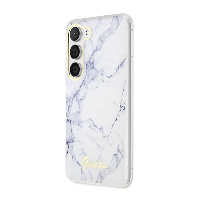 Guess Marble Collection - Hülle für Samsung Galaxy S23+ (weiß) – Produktabbildung 2