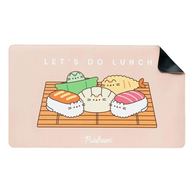 Pusheen - herní/Tisch- Unterlage aus umělé Leder XXL aus der Kollektion Sushi Roll (60 x 35 cm) – Produktabbildung 2