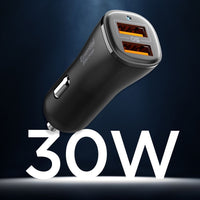 Spigen Essential EV302 – AutoLadegerät 2x USB-A 30W (schwarz) – Produktabbildung 5