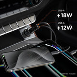 Spigen Essential EV302 – AutoLadegerät 2x USB-A 30W (schwarz) – Produktabbildung 6
