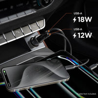 Spigen Essential EV302 – AutoLadegerät 2x USB-A 30W (schwarz) – Produktabbildung 6