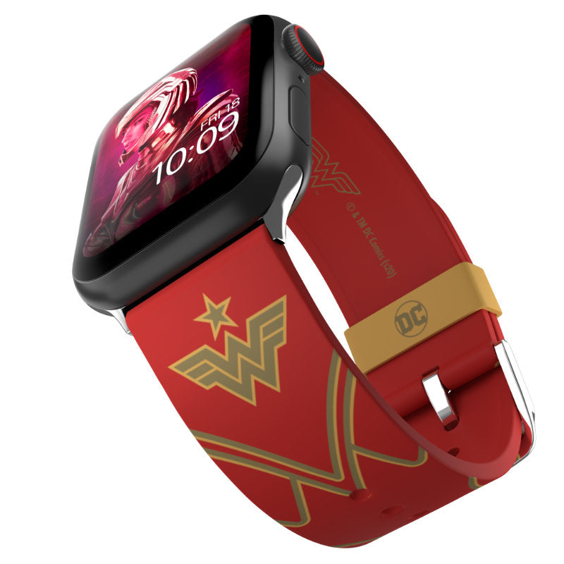 MobyFox DC Comics - Armband für Apple Watch 38/40/41/42/44/45/49 mm (Wonder Woman 1984: Crimson Armor)