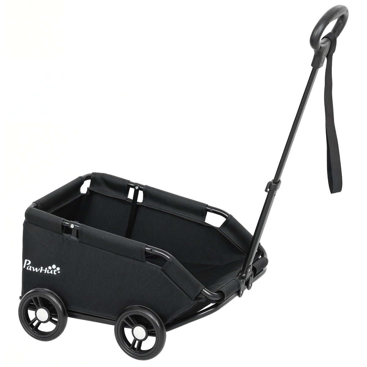 PawHut Hundewagen, klappbarer Hundebuggy für Zwergenhunde bis zu 4 kg, zusammenklappbarer Katzenbuggy mit