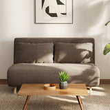 HOMCOM Schlafsofa, Gästebett, 3-fach verstellbare Rückenlehne, Kordoptik, bis 120 kg, 141 x 90 x 81 cm – Produktabbildung 7