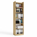 REGAL RIMINI Schrank 50 cm 7 Ablagen für Bücher Ordner Büro EICHE ARTISAN – Produktabbildung 7