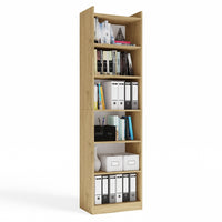 REGAL RIMINI Schrank 50 cm 7 Ablagen für Bücher Ordner Büro EICHE ARTISAN – Produktabbildung 7