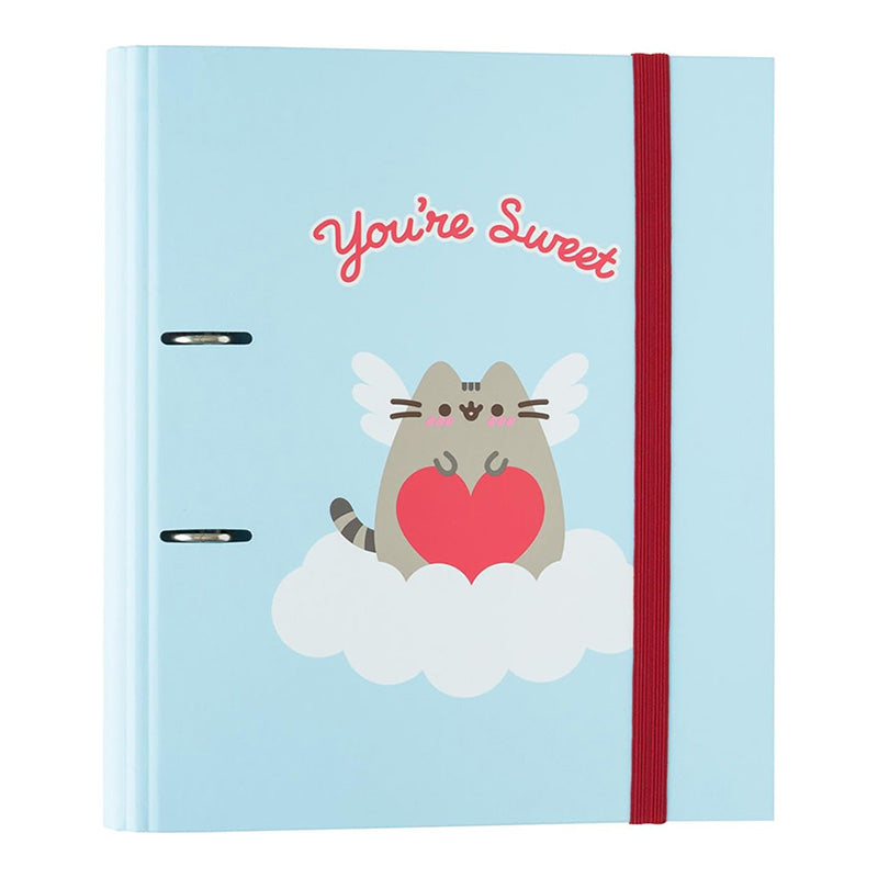 Pusheen - Organizer A4 aus der Kollektion Purrfect Love (2 Ringe, Gummiband)