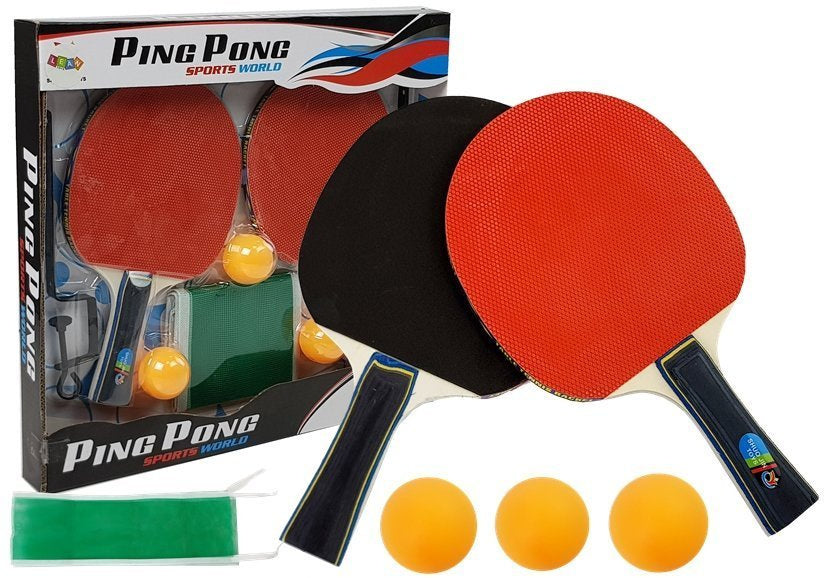 LEAN Toys Tischtennis Set Schläger Netz