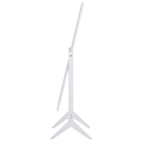 HOMCOM Standspiegel Ganzkörperspiegel Schminkspiegel Erhöhte Füße Pflegeleicht MDF Weiß 47 x 46 x 148 cm – Produktabbildung 4