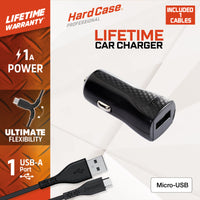 Energizer HardCase - Autoladegerät USB-A 1A + Kabel Micro USB (schwarz) – Produktabbildung 2