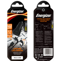 Energizer HardCase - Autoladegerät USB-A 1A + Kabel Micro USB (schwarz) – Produktabbildung 3