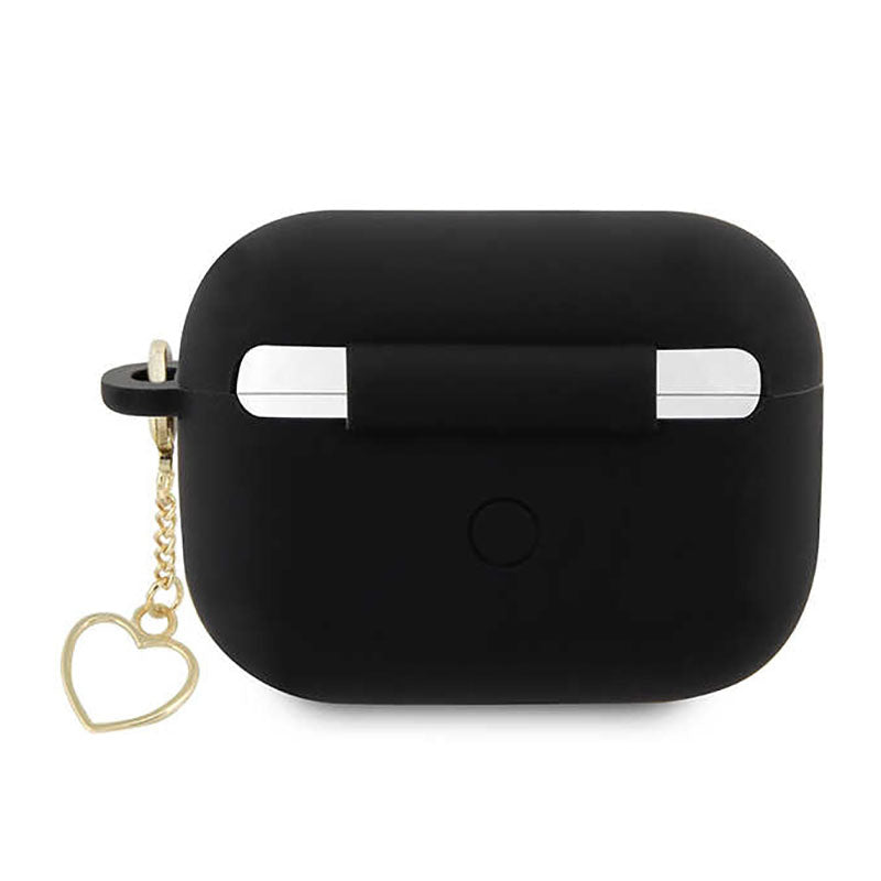 Guess Silicone Heart Charm - Hülle für Apple AirPods Pro 2 (schwarz) – Produktabbildung 2