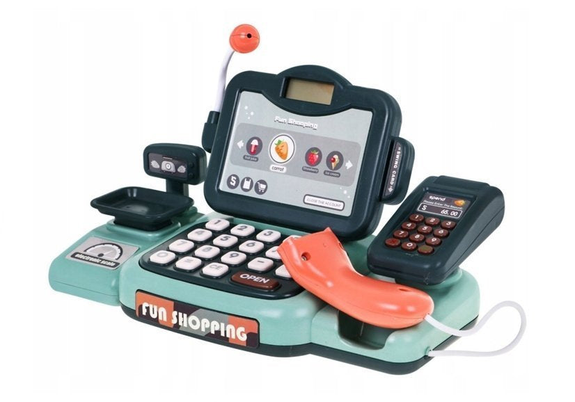 LEAN Toys Registrierkasse-Shop-Kit mit Mikrofonsound