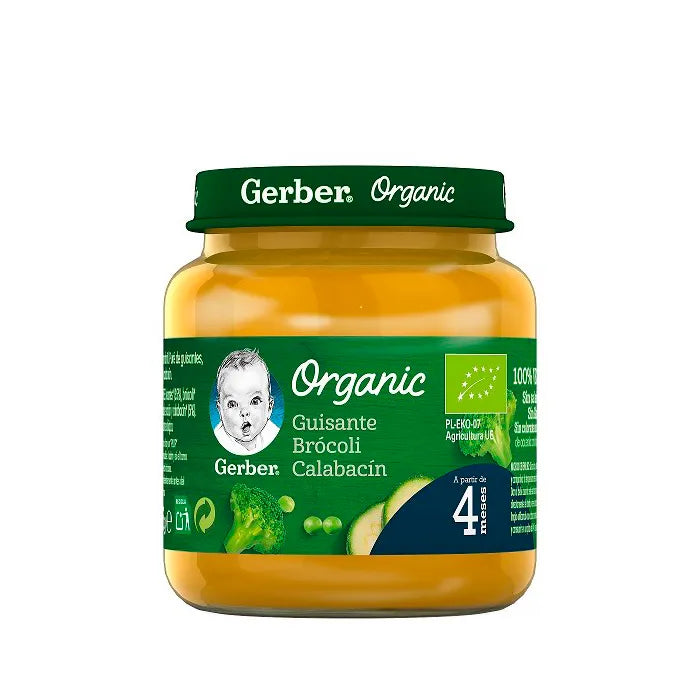 Gerber Organic Erbsen, Brokkoli und Zucchini 125g