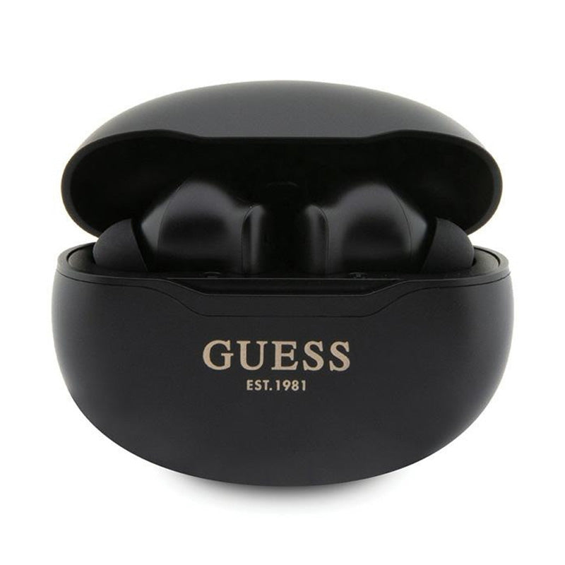 Guess True Wireless Classic EST BT5.3 - Kopfhörer TWS + Lade- Hülle (schwarz)