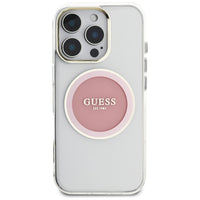 Guess IML Metal Colored Circle Classic Logo MagSafe - Hülle für iPhone 16 Pro (rosa) – Produktabbildung 3