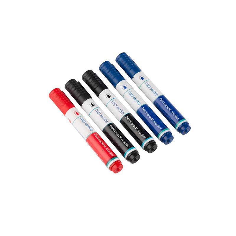 Topwrite - Set permanentních fixů 5 Stk. (schwarz/blau/rot)