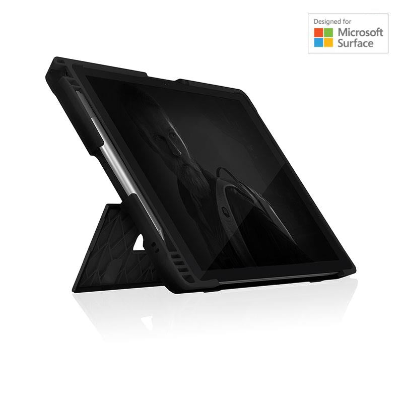 STM Dux Shell - gepanzert Hülle Microsoft Surface Pro 7+/7/6/5/4 MIL-STD-810H (schwarz)