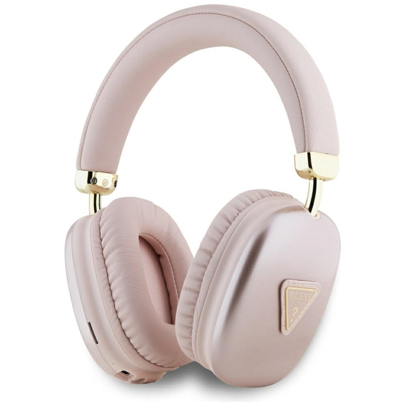 Guess Metallic Triangle Logo - kabellose Over-Ear- Kopfhörer Bluetooth V5.3 (rosa)