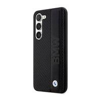 BMW Leather Textured & Stripe - Hülle für Samsung Galaxy S23 (Schwarz) – Produktabbildung 2