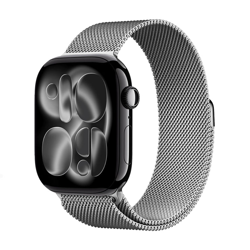 Crong Milano Steel - Armband aus Edelstahl für Apple Watch 38/40/41/42 mm (silber)