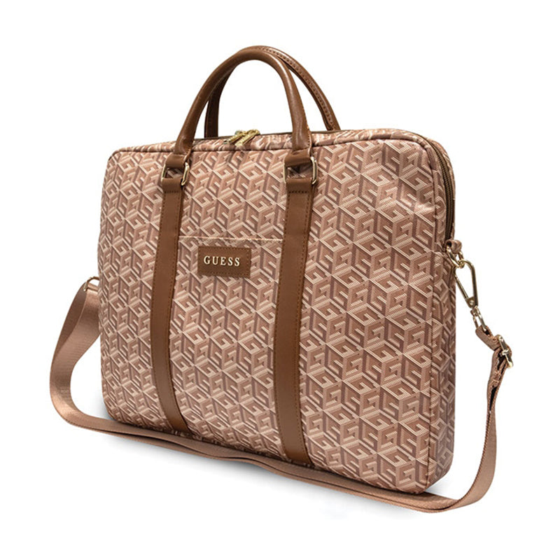 Guess GCube Stripes Computer Bag - Tasche für 16" Laptop (braun) – Produktabbildung 2