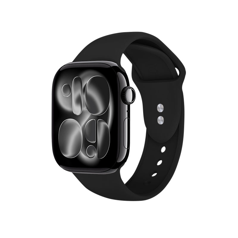 Armband Crong Liquid - Apple Watch 38/40/41/42 mm (schwarz)