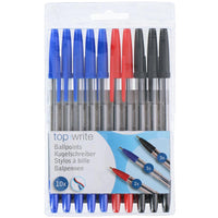 Topwrite - Set Kugelschreiber- per 10 Stk. (blau/schwarz/rot) – Produktabbildung 2