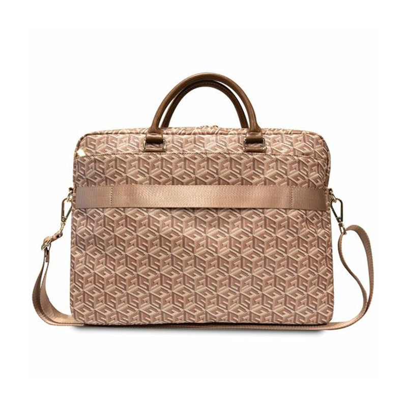 Guess GCube Stripes Computer Bag - Tasche für 16" Laptop (braun) – Produktabbildung 3