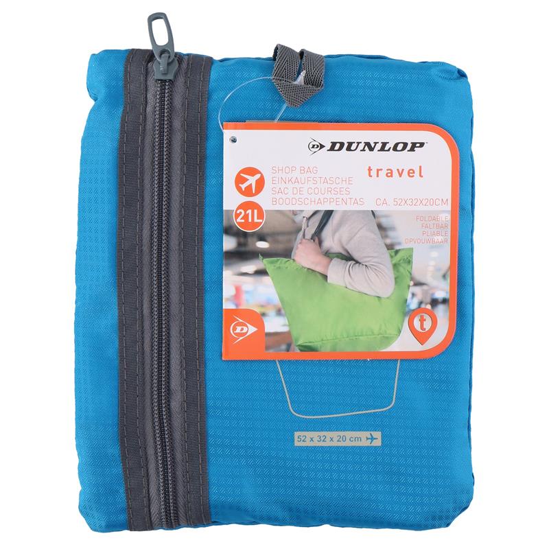 Dunlop - faltbar Einkaufs- Tasche (blau)