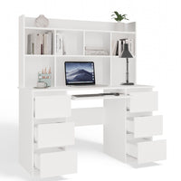 Schreibtisch KUBA + AUFSATZ Set WEISS – Produktabbildung 10