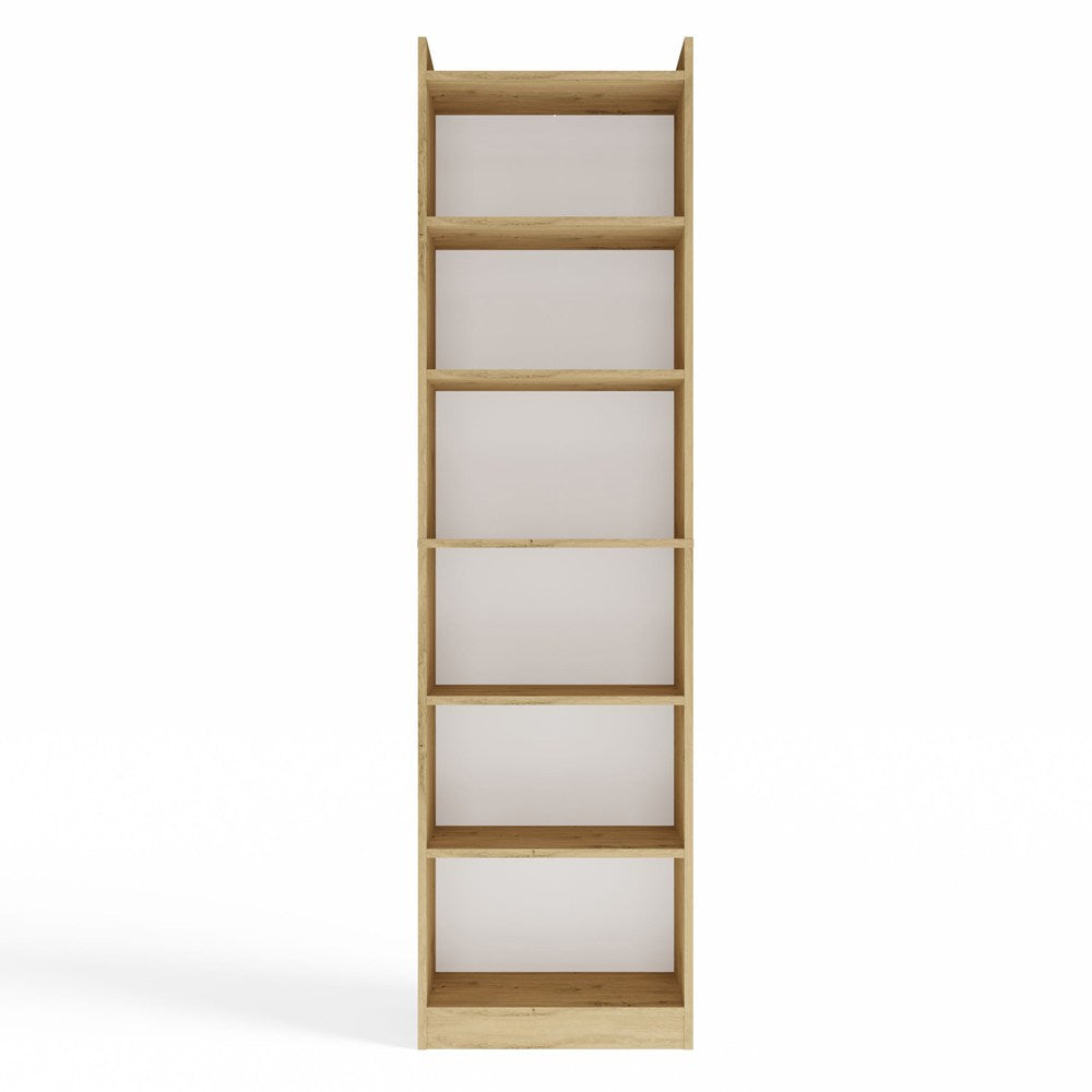 REGAL RIMINI Schrank 50 cm 7 Ablagen für Bücher Ordner Büro EICHE ARTISAN – Produktabbildung 8