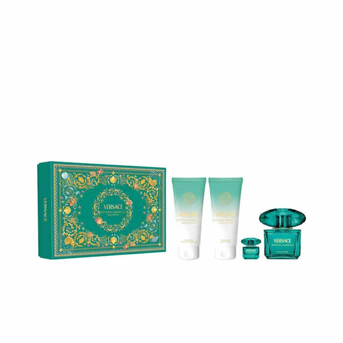 Versace Crystal Emerald Eau De Parfum Spray 90ml Set 4 Artikel