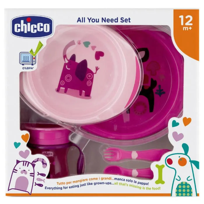Chicco All You Need 12m+ Pink Set 5 Artikel