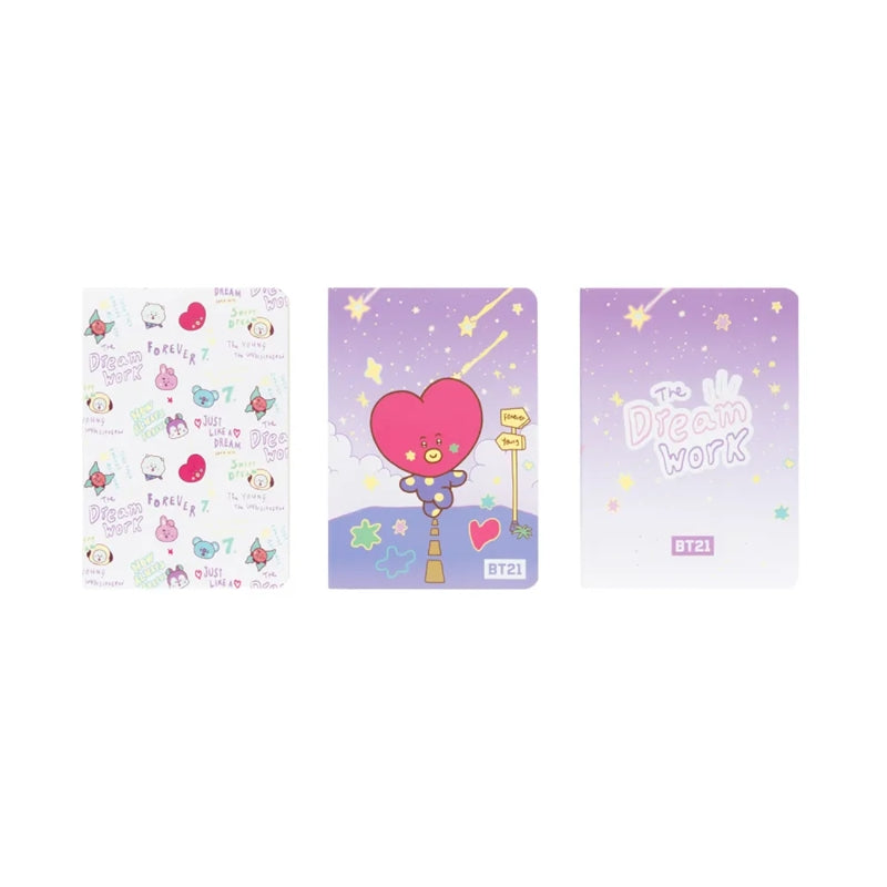 BT21 - Set Hefte A6 TATA (3 Stück) – Produktabbildung 2
