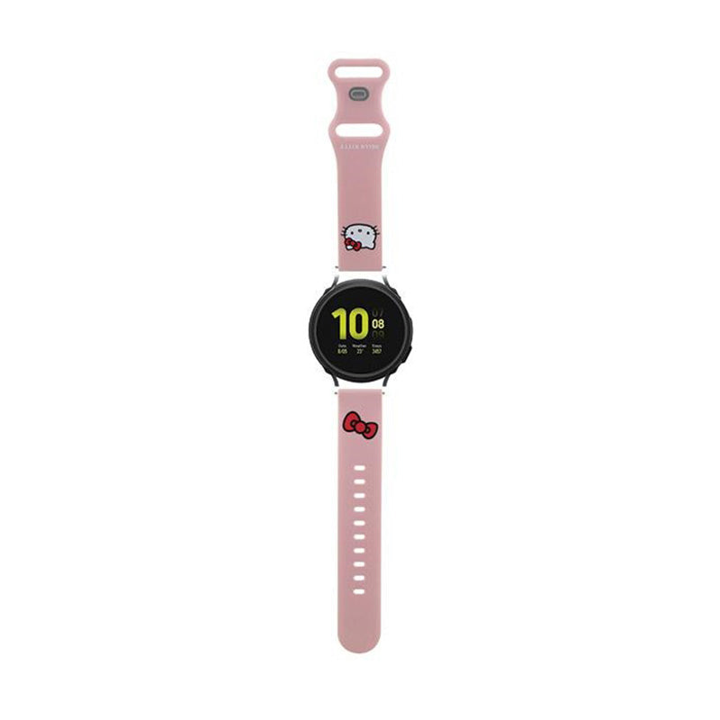 Hello Kitty Silicone Kitty Head - universell Armband für Smart- Uhr 20 mm (rosa)