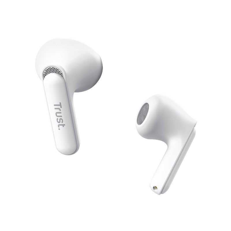 Trust Yavi - Kabellose Kopfhörer Bluetooth TWS s Lade- pouzdrem a ENC (weiß) – Produktabbildung 2