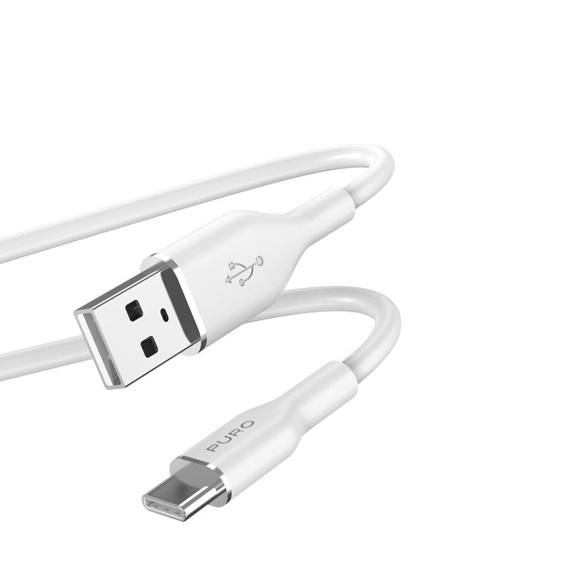 PURO ICON Soft Cable - USB-A für USB-C 1,5 m (Weiß)