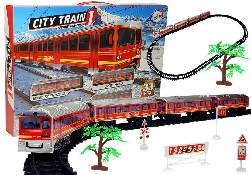 LEAN Toys Train Track Batterien 33 Stück