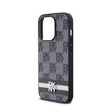 DKNY Leather Checkered Mono Pattern & Printed Stripes - Hülle für iPhone 14 Pro (schwarz) – Produktabbildung 6