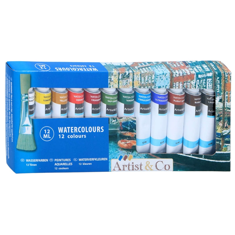 Jiný Aquarell- Farben in tubách po 12 ml 12 Farben